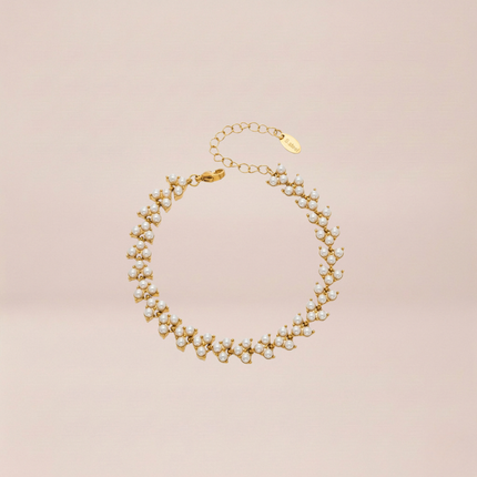 The Gilded Pearl Garland Bracelet