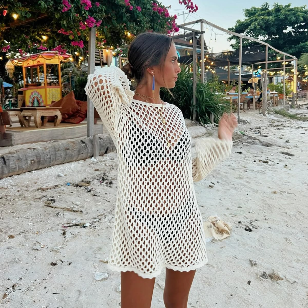 Crochet Fringe Beach Cover-Up