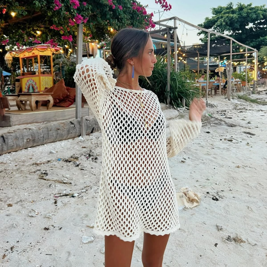 Crochet Fringe Beach Cover-Up