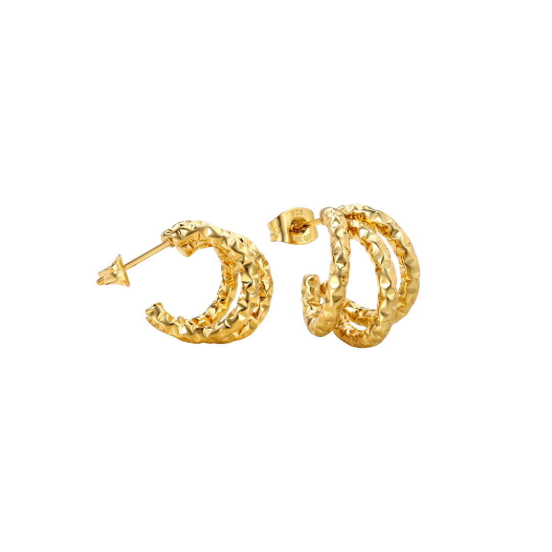 Eclat Triple Earrings