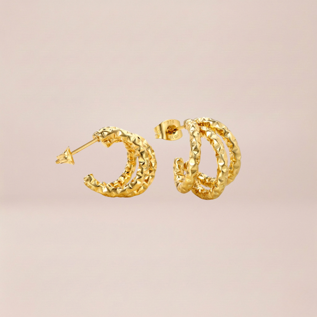 Eclat Triple Earrings