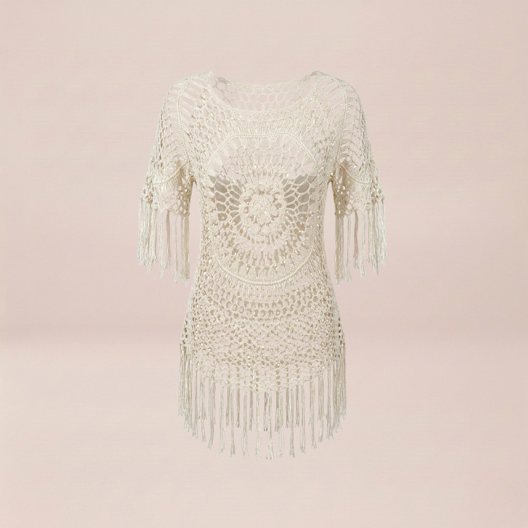 Crochet Fringe Tunic Cover-Up