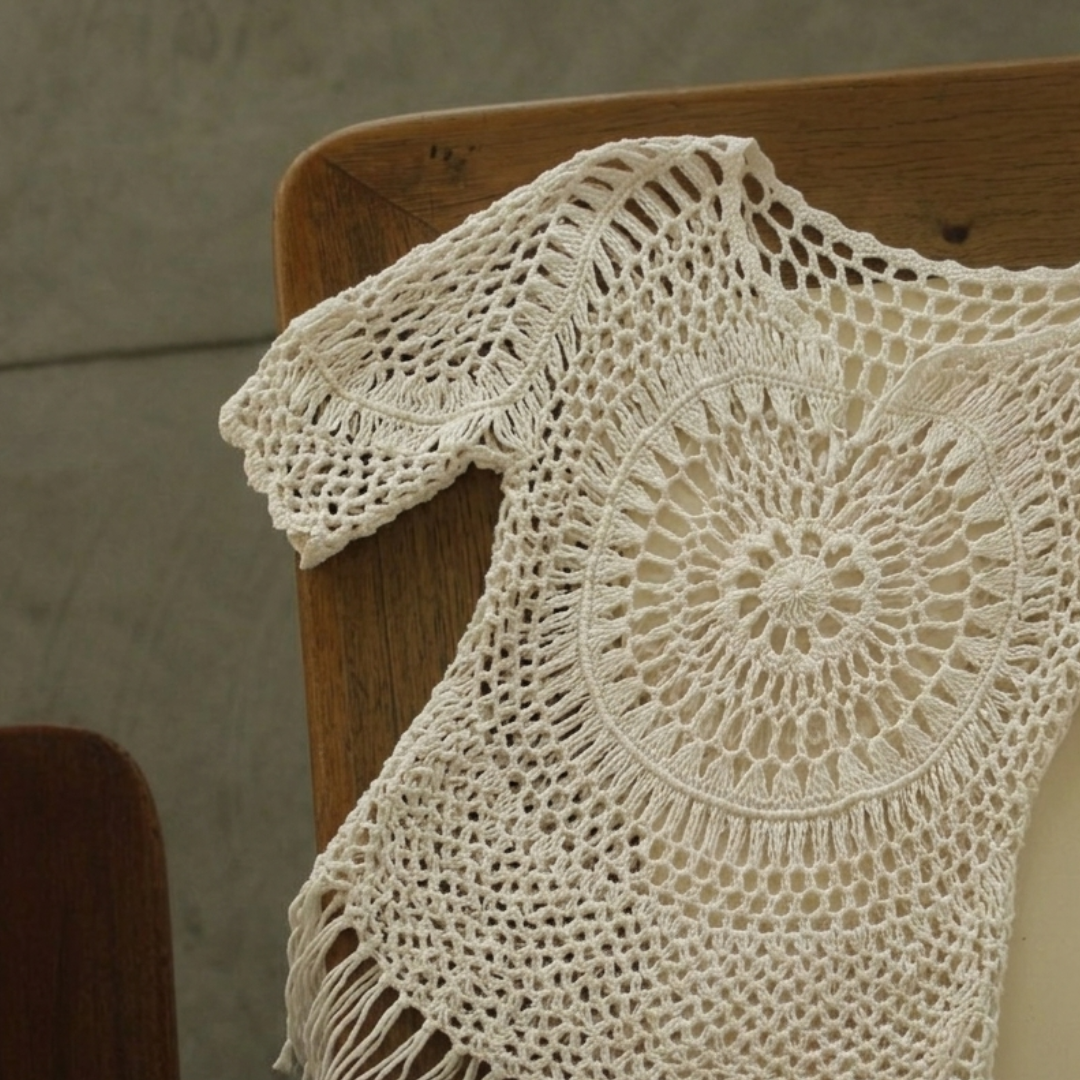 Crochet Fringe Tunic Cover-Up