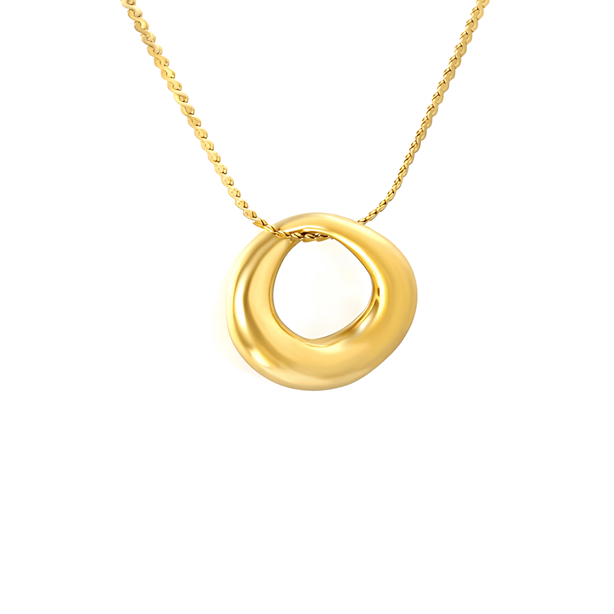 Sculptural Organic Loop Necklace