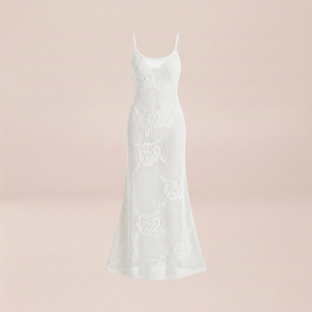 Crochet Maxi Slip Dress