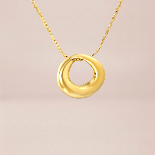 Sculptural Organic Loop Necklace