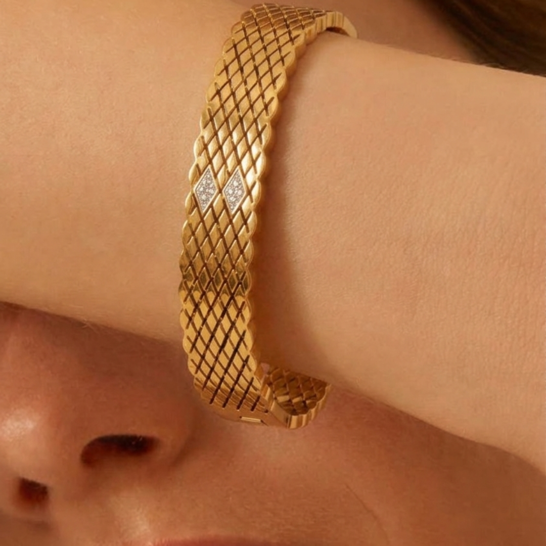 The Lattice Sparkle Cuff