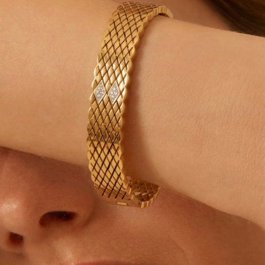 The Lattice Sparkle Cuff