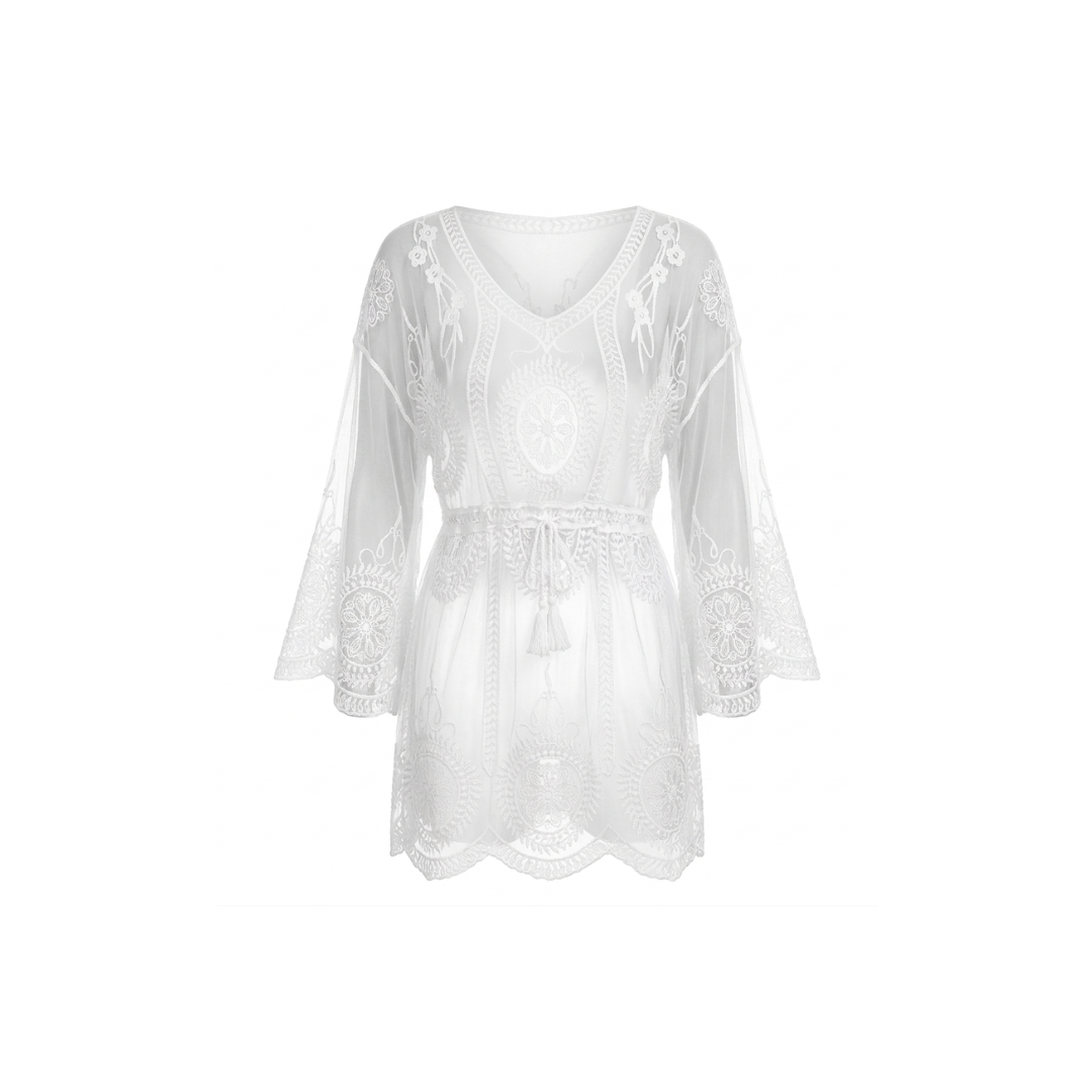 Embroidered Lace Beach Tunic