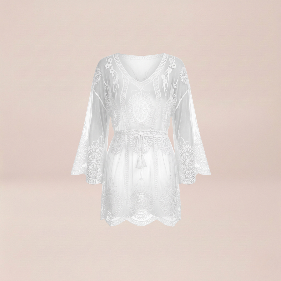 Embroidered Lace Beach Tunic
