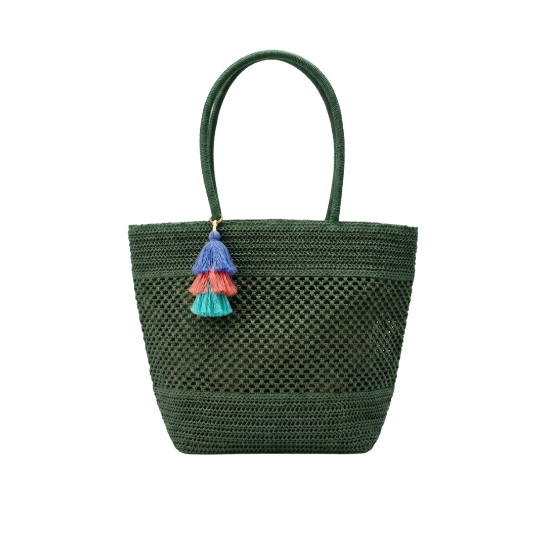 Coastal Breeze Woven Tote Bag