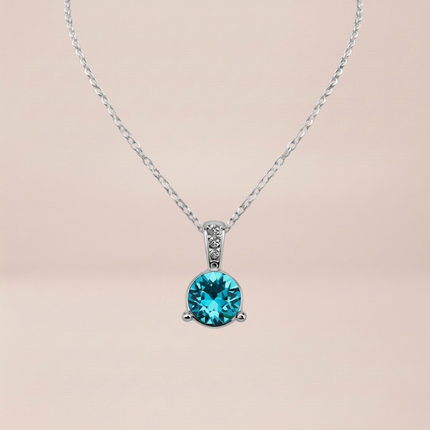Azure Brilliance Swarovski Crystal Necklace