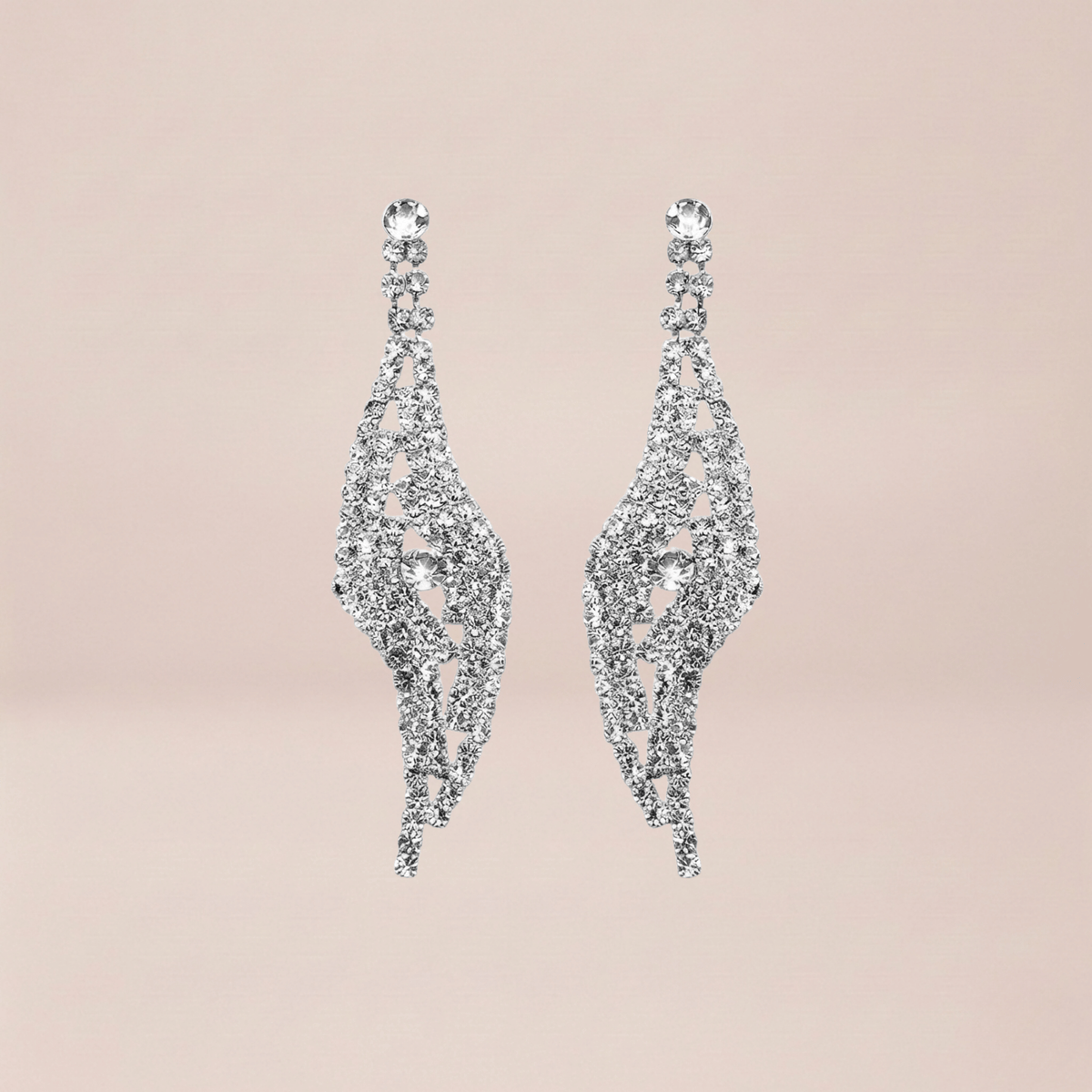 Crystal Cascade Chandelier Earrings