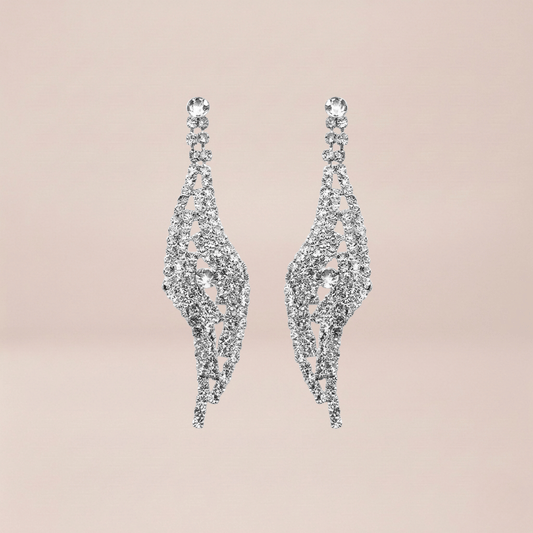 Crystal Cascade Chandelier Earrings