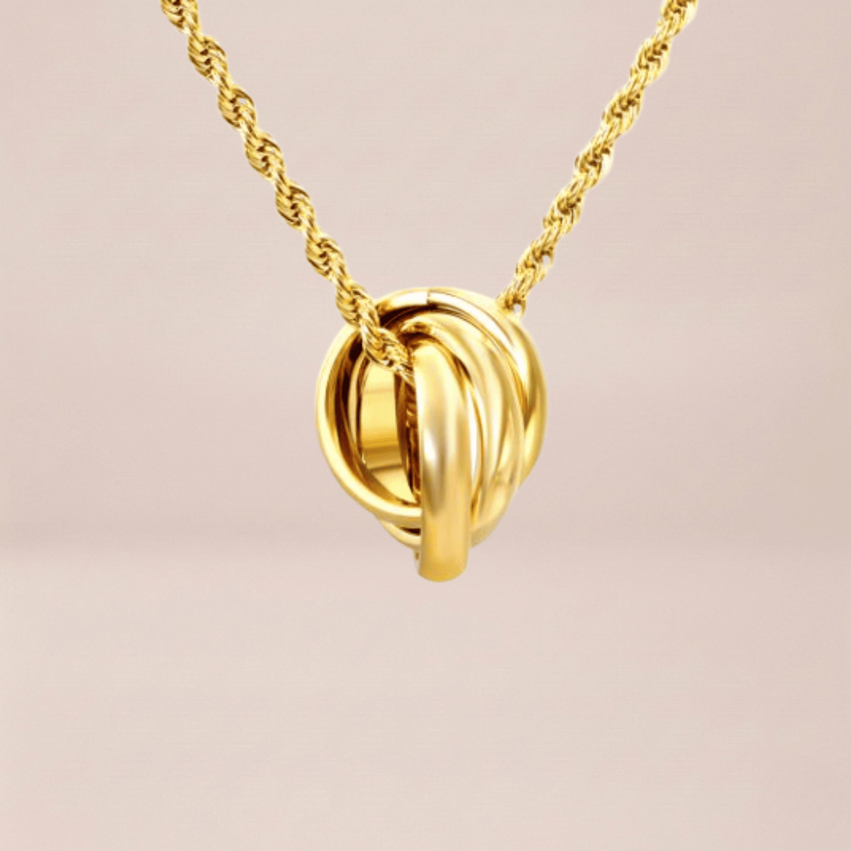 Interlocking Russian Ring Necklace