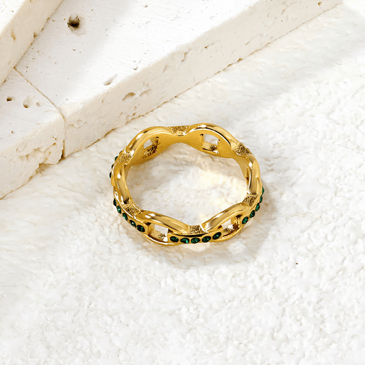 Pavé Link Band Ring