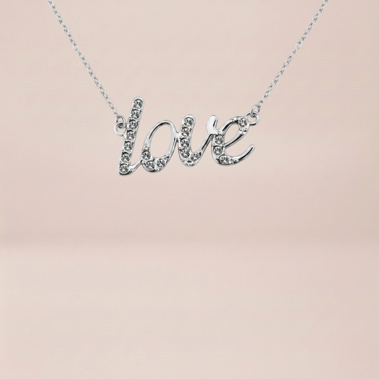 The Signature 'Love' Script Necklace