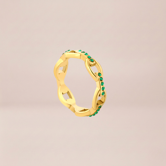 Pavé Link Band Ring