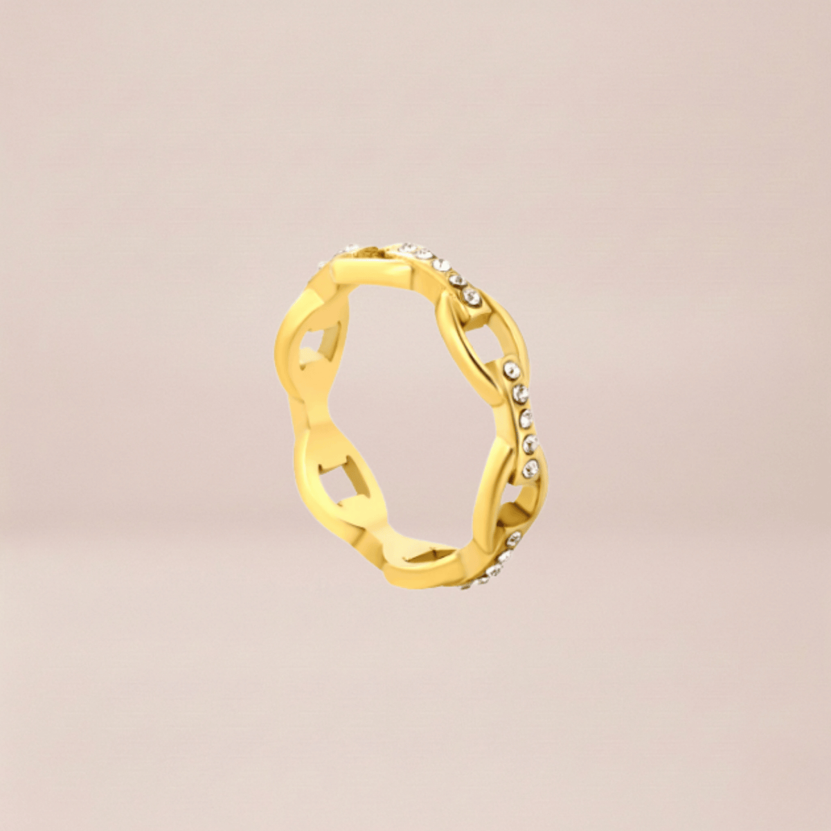 Pavé Link Band Ring