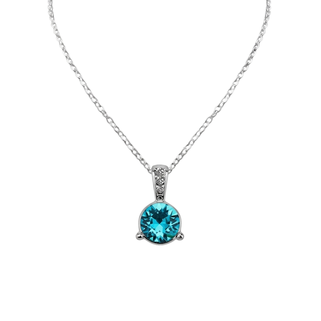 Azure Brilliance Swarovski Crystal Necklace