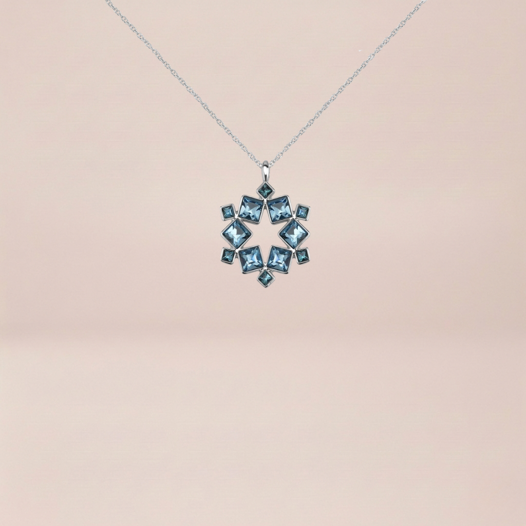 The Arctic Ice Geometric Pendant