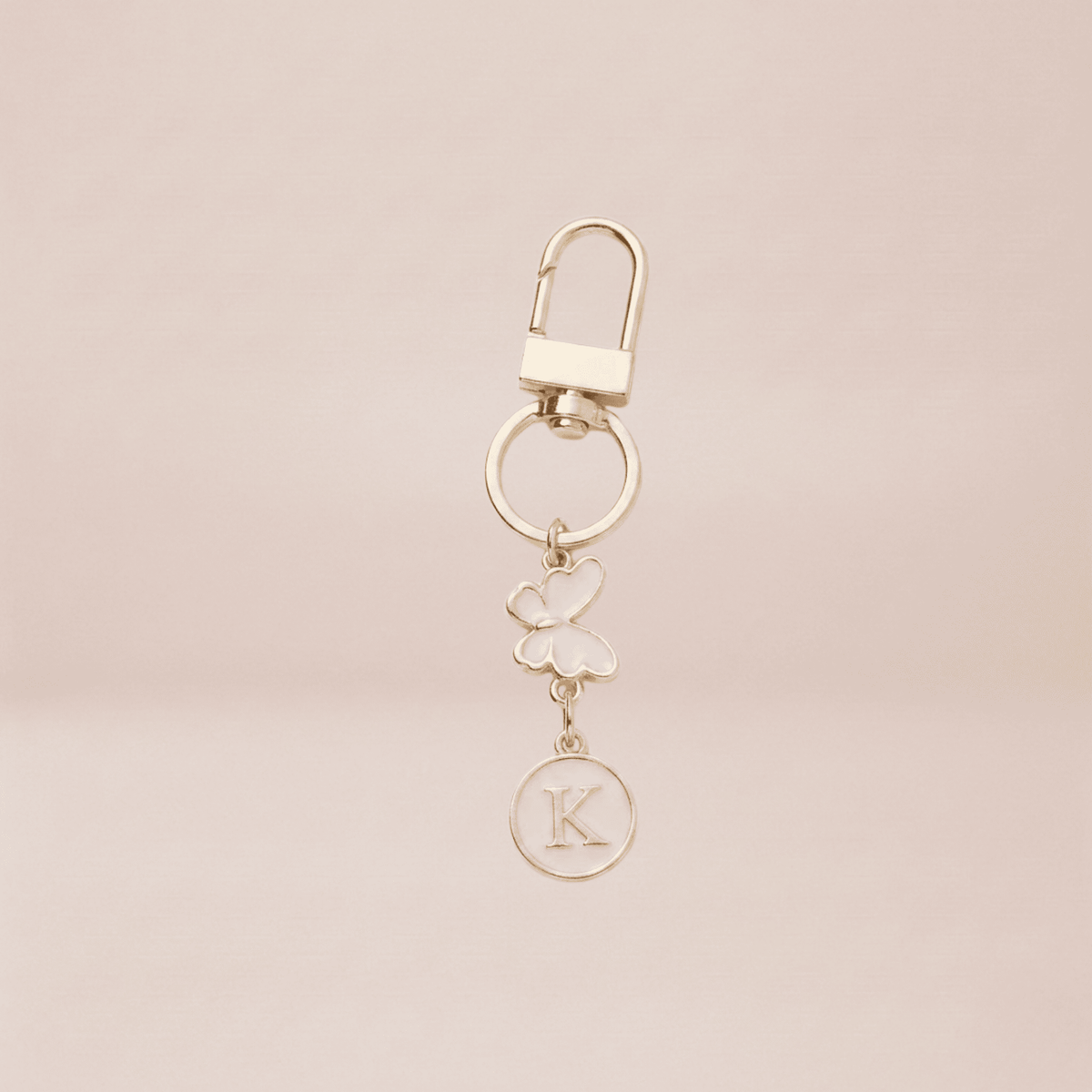 Butterfly Monogram Keychain