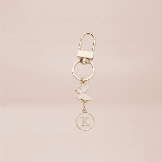 Butterfly Monogram Keychain