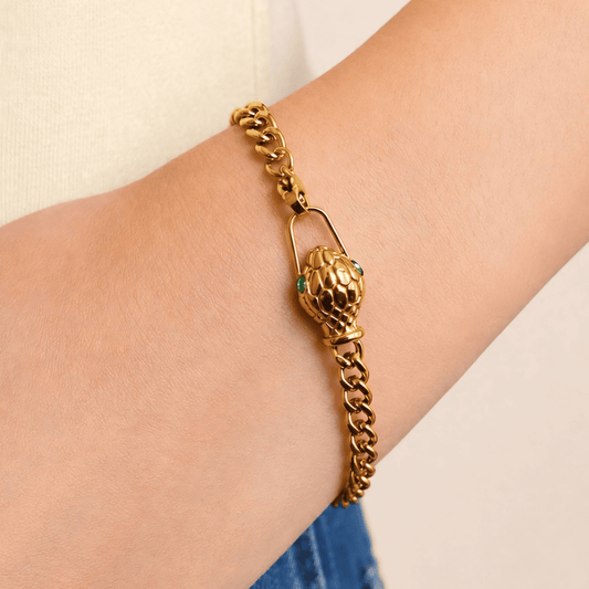 Serpent Link Chain Bracelet