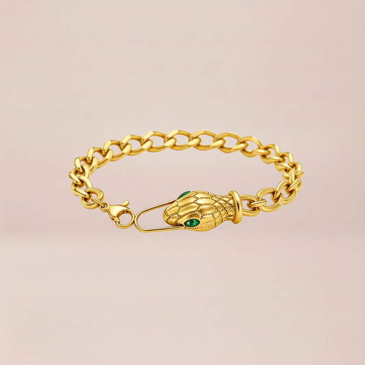 Serpent Link Chain Bracelet
