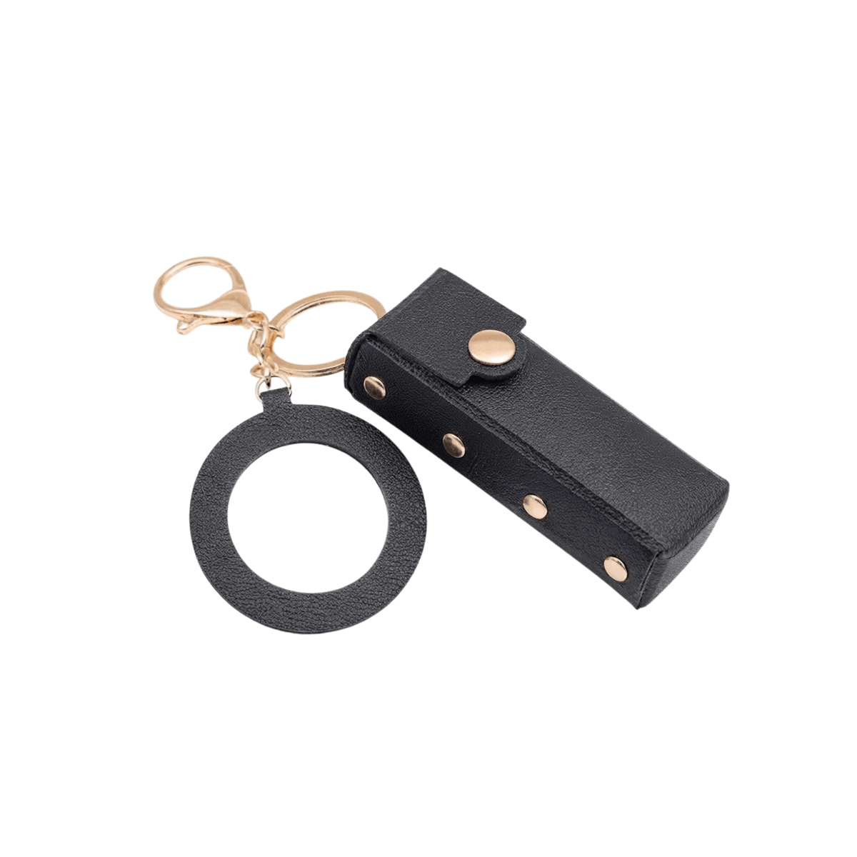 The Leather Lipstick Case & Mirror Keychain
