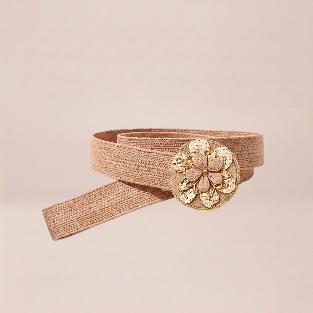 Rose Gold Clover Woven Belt
