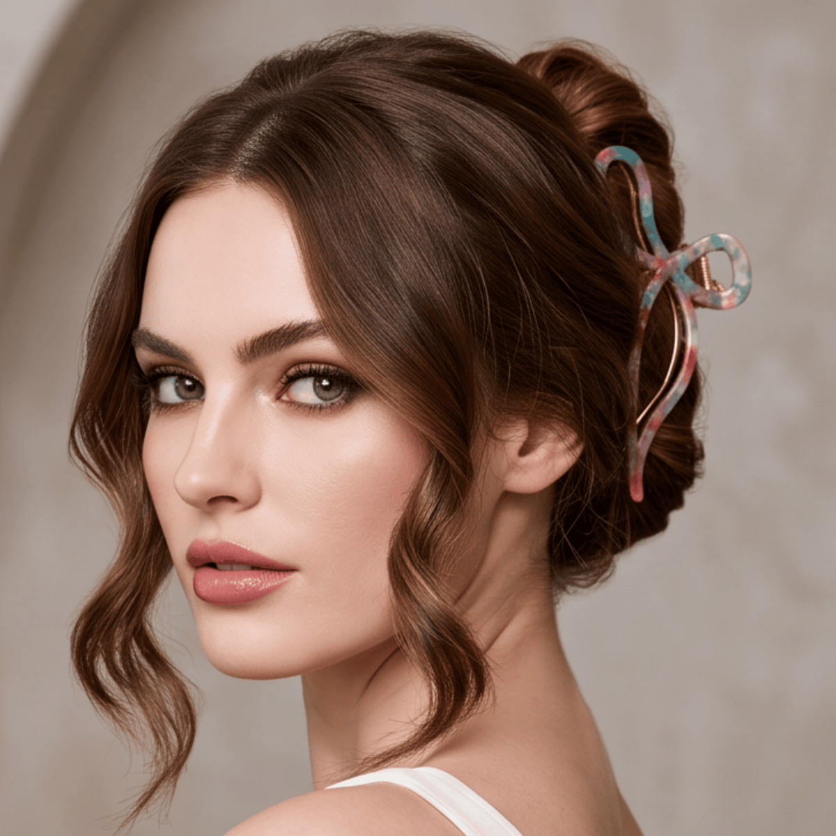 Sculptural Ribbon Claw Clip