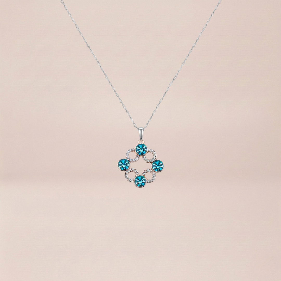 The Azure Link Mosaic Pendant