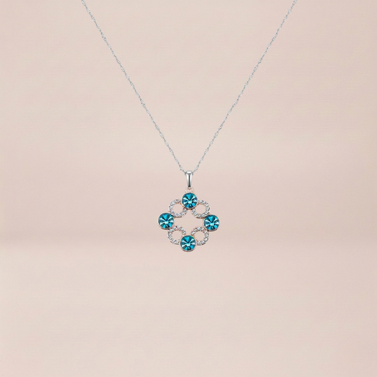 The Azure Link Mosaic Pendant