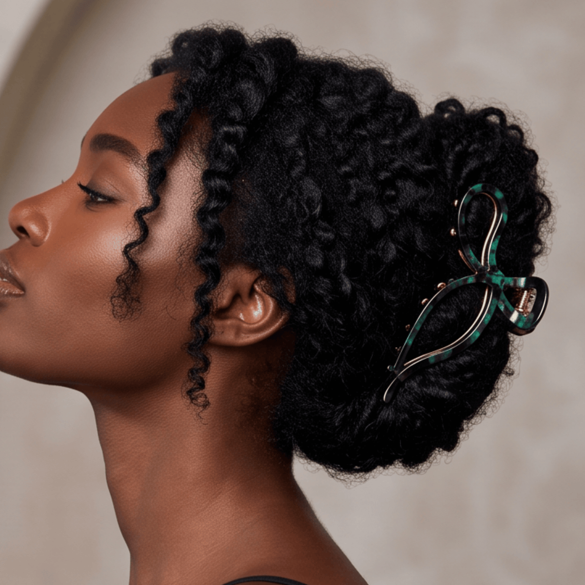 Sculptural Ribbon Claw Clip