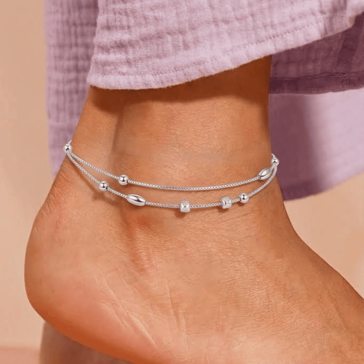 Double-Strand Bead Anklet