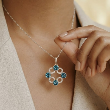 The Azure Link Mosaic Pendant