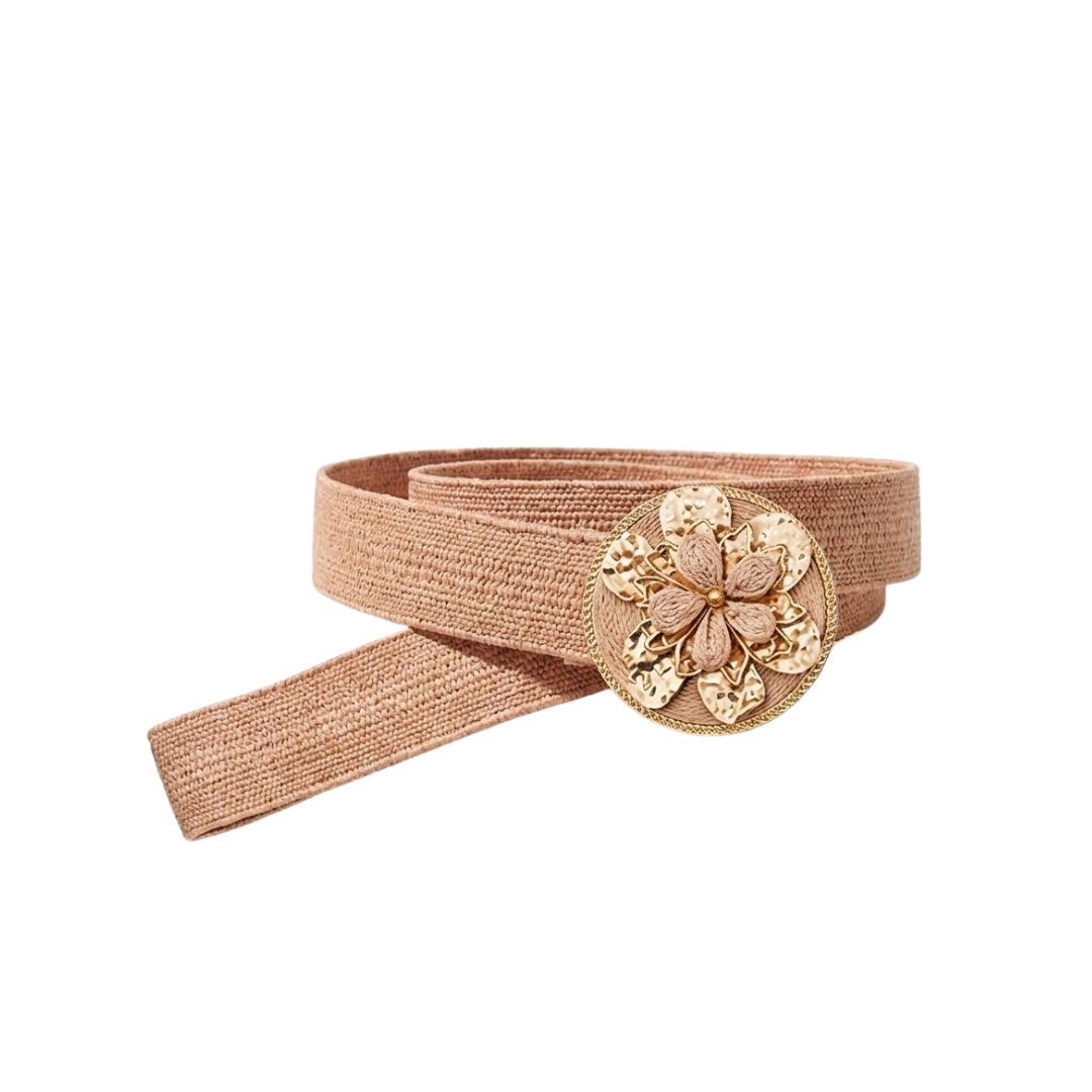 Rose Gold Clover Woven Belt