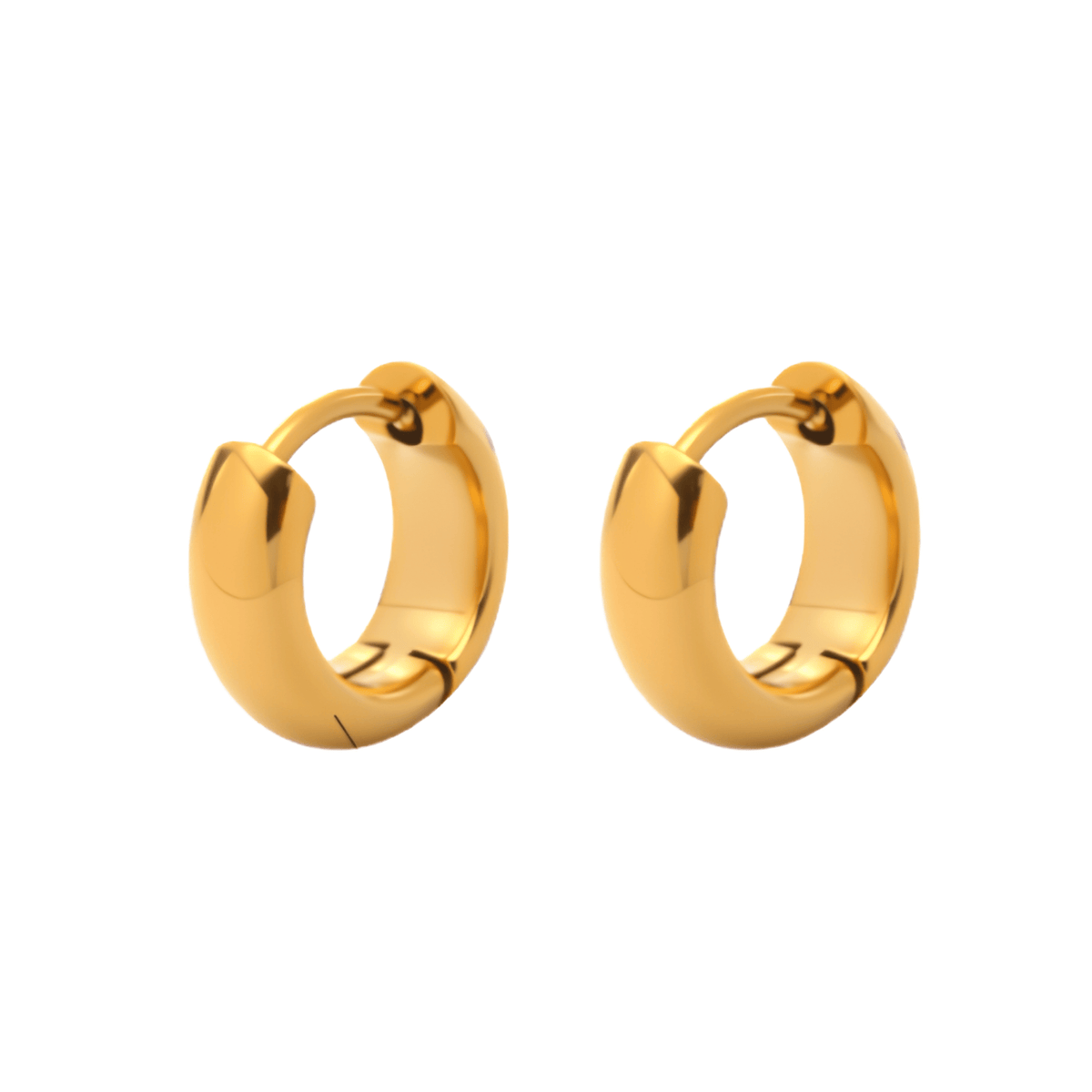 Chunky Huggie Hoop Earrings