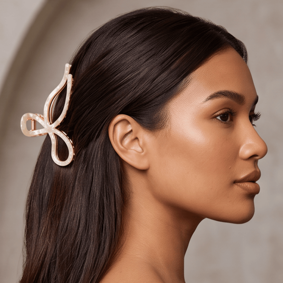 Sculptural Ribbon Claw Clip