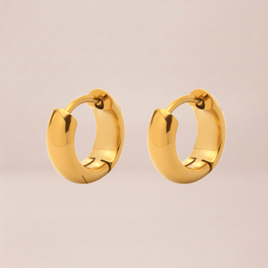 Chunky Huggie Hoop Earrings