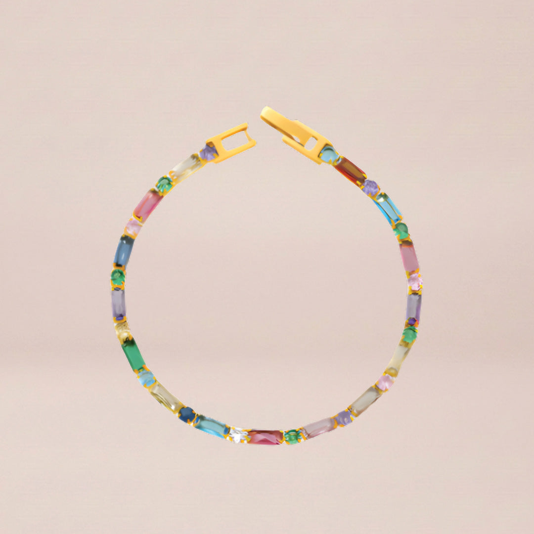 Amethyst Glow Tennis Bracelet