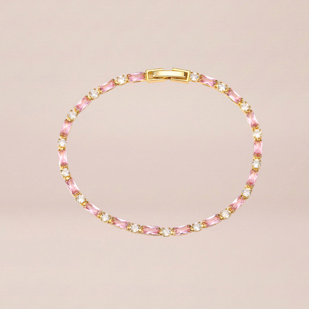 Amethyst Glow Tennis Bracelet