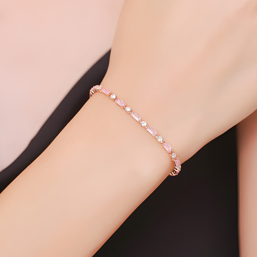 Amethyst Glow Tennis Bracelet