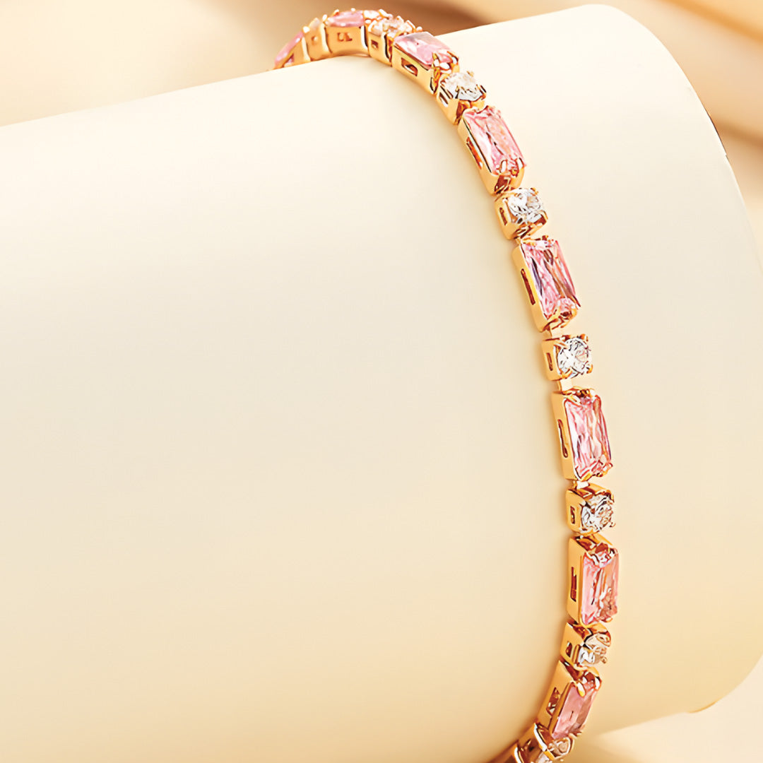 Amethyst Glow Tennis Bracelet