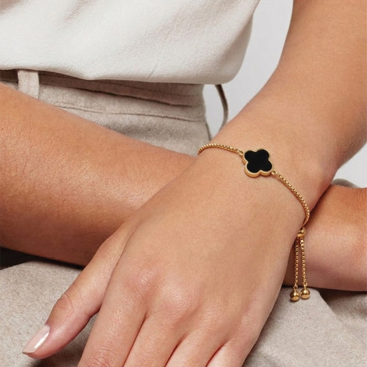 Zwart Clover Bracelet