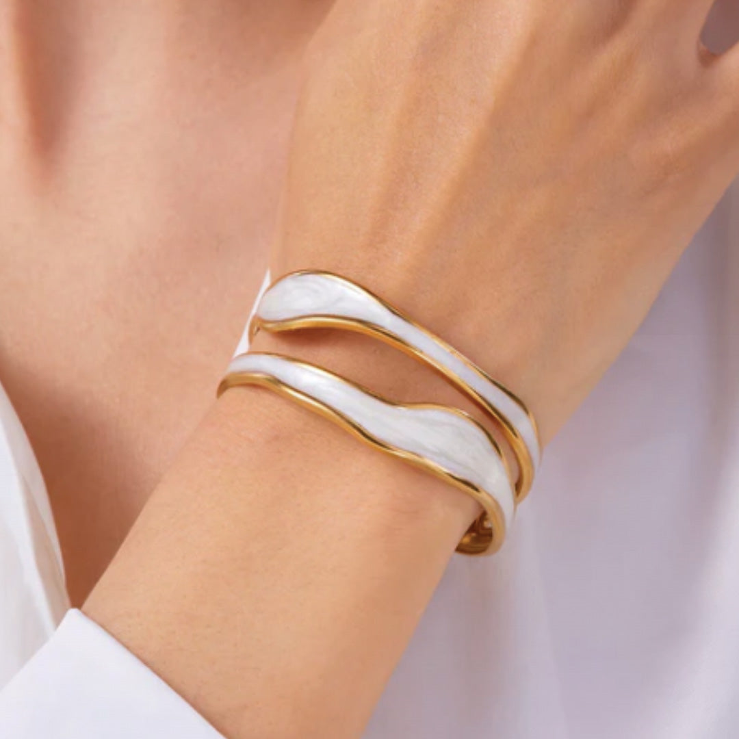 The Luna Wave Cuff Bracelet