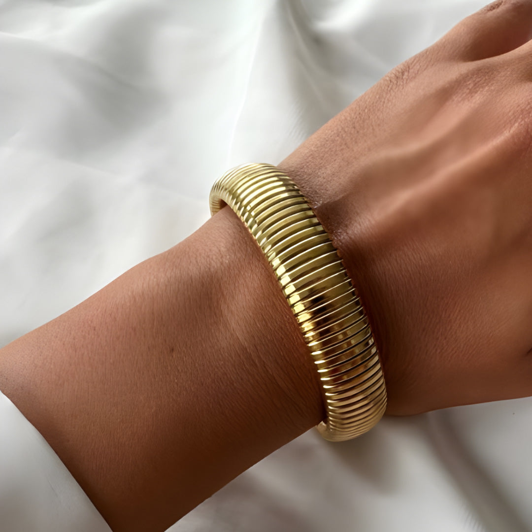 Golden Spiral Flex Bracelet