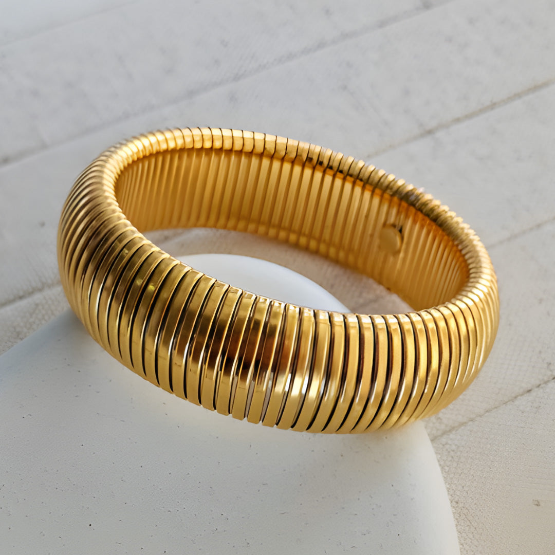 Golden Spiral Flex Bracelet