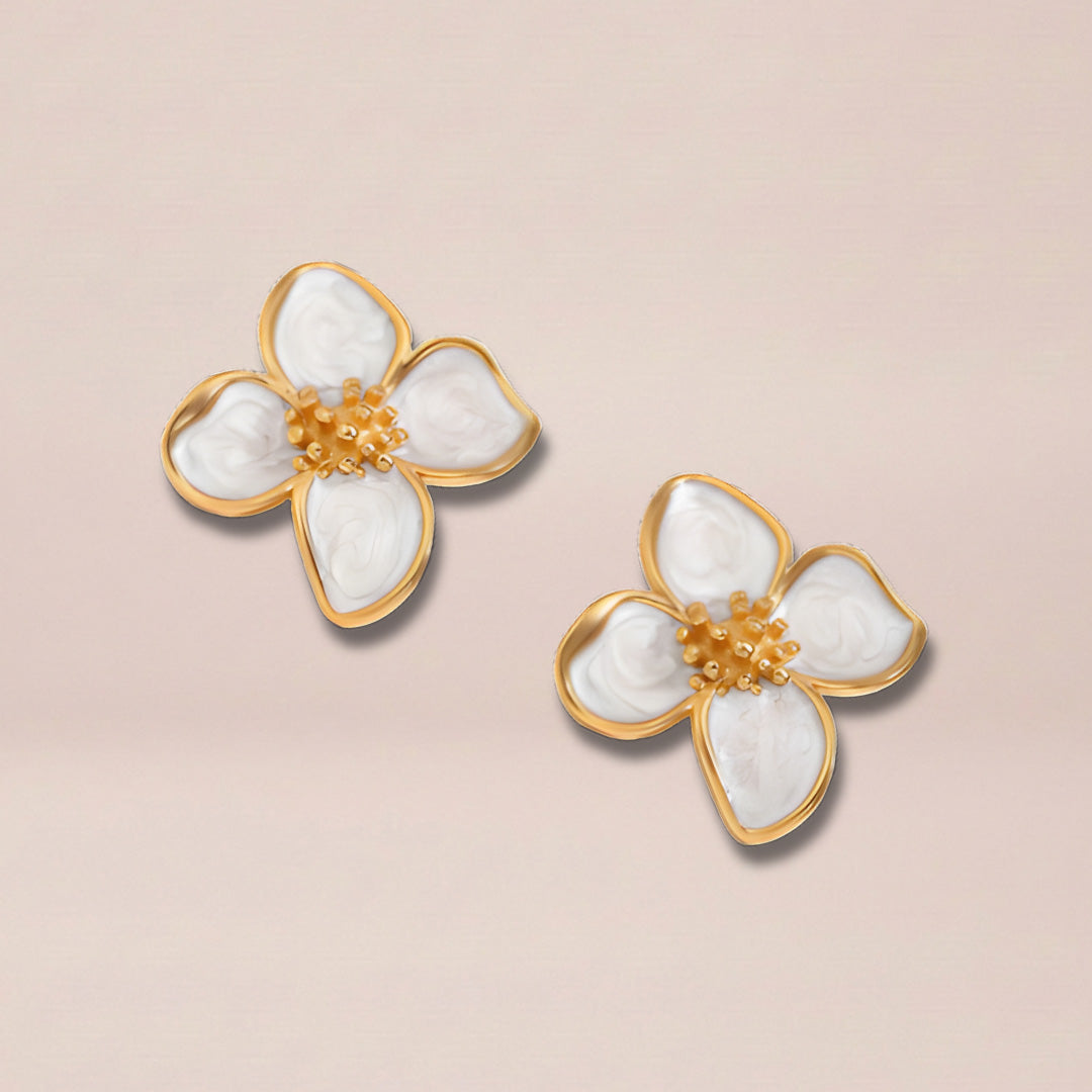Ivory Bloom Earrings